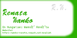 renata wanko business card